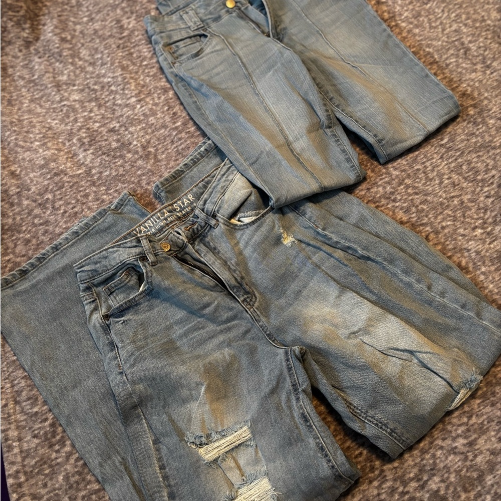 Vanilla Star Light Blue Ripped Jeans